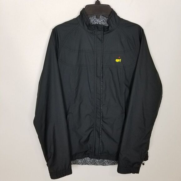 Masters Magnolia Lane Tech Zip Jacket Women Sz S Black White Reversible Golf - Picture 2 of 14